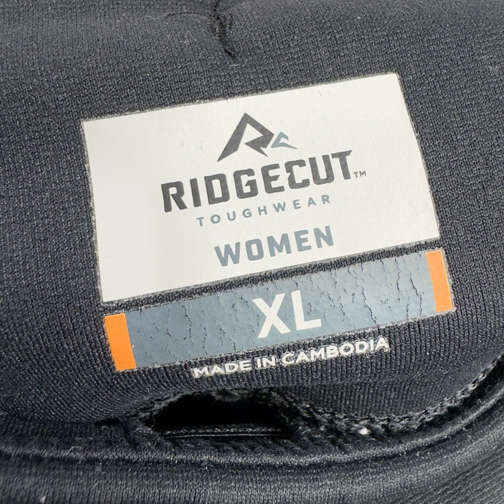 Ridgecut Toughwear Pants Women XL Black Utility Work Stretch Zip Mid Rise Skinny - Picture 5 of 11